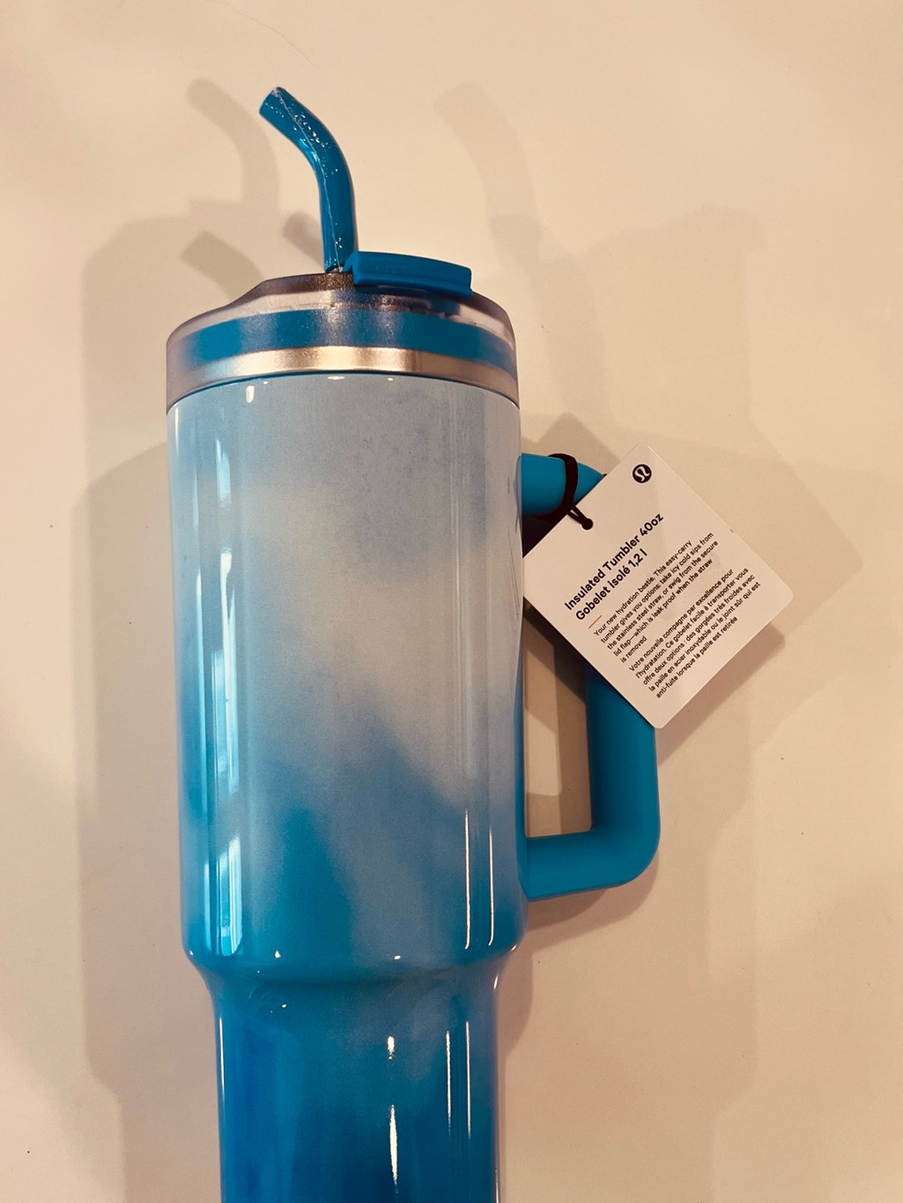 Lululemon 40oz Insulated Tumbler Blue Smoothie Multi NWT - Picture 5 of 9